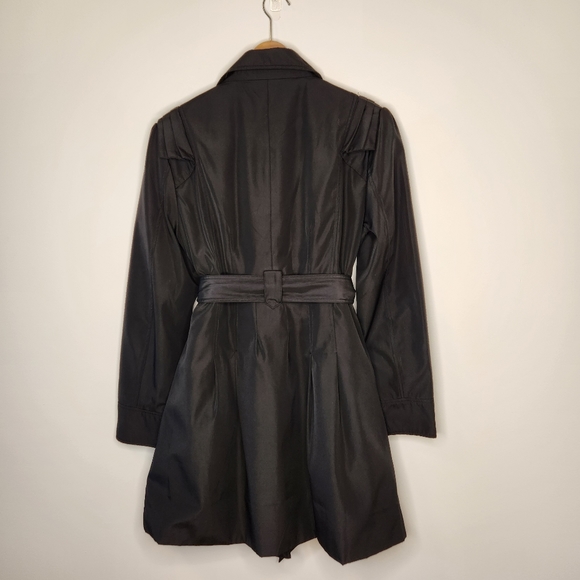 Women’s Black Trench Coat - Picture 3 of 8
